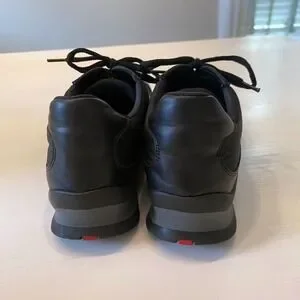 Very Rare! Men\'s Black Leather Prada Sneakers Shoes EU Size 34.5 / US‎ Size 4.5 Prada | Shoes | Very Rare Mens Black Leather Prada Sneakers  main image 3